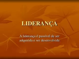 lideran a