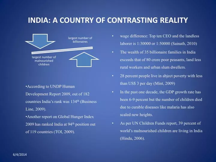 india a country of contrasting reality