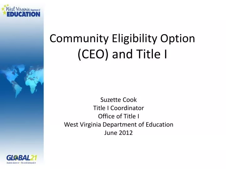 community eligibility option ceo and title i
