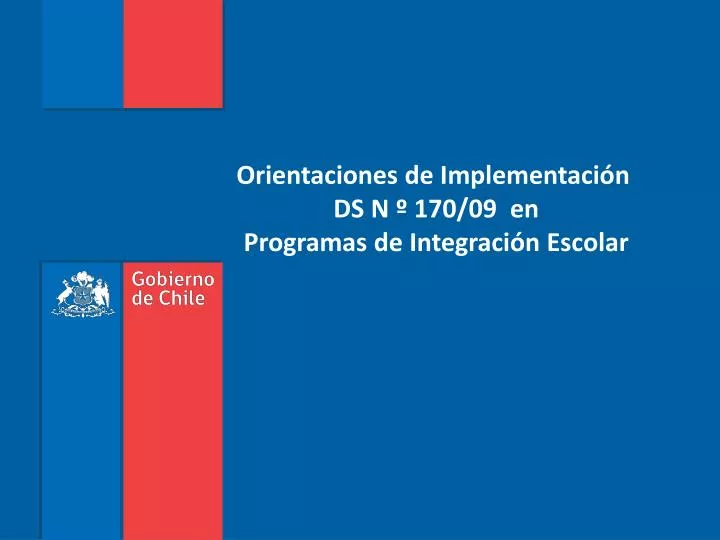 orientaciones de implementaci n ds n 170 09 en programas de integraci n escolar