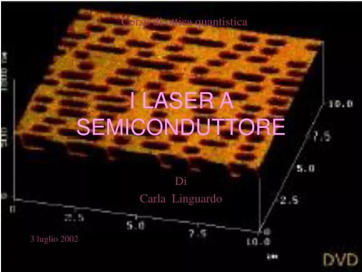 i laser a semiconduttore