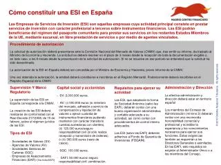 c mo constituir una esi en espa a