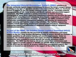 Integrated Materiel Management Center