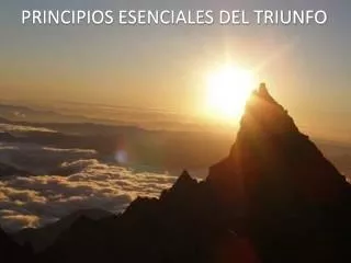 principios esenciales del triunfo
