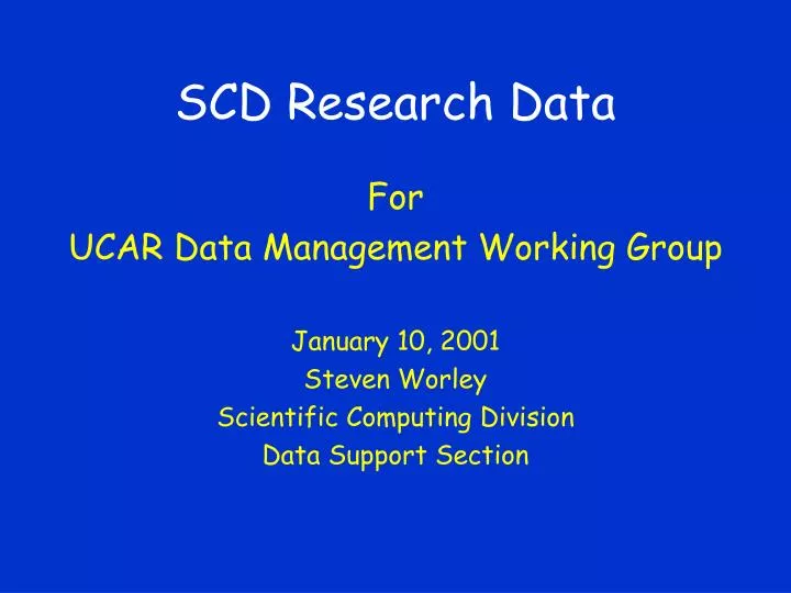 scd research data