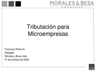 tributaci n para microempresas