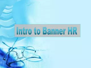 Intro to Banner HR