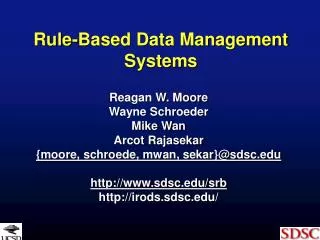 Rule-Based Data Management Systems