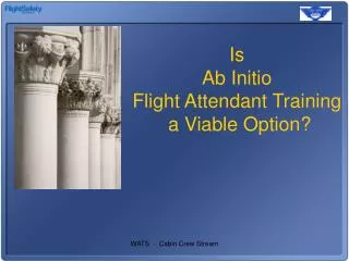 Is Ab Initio Flight Attendant Training a Viable Option?