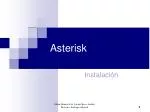 Asterisk - slide 1