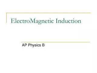 electromagnetic induction