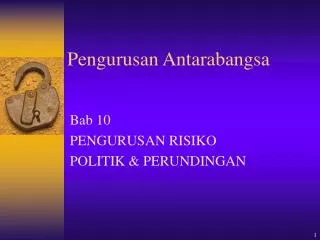 pengurusan antarabangsa