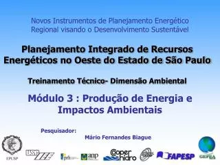 novos instrumentos de planejamento energ tico regional visando o desenvolvimento sustent vel