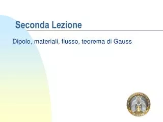 seconda lezione