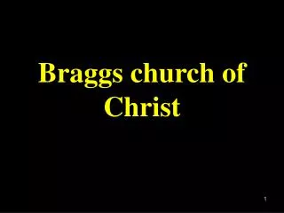 Braggs church of Christ