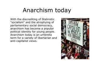 Anarchism today