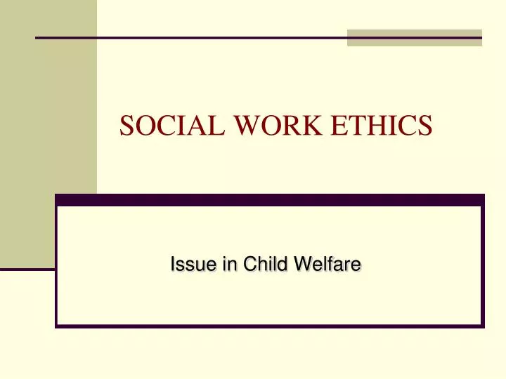 social work ethics