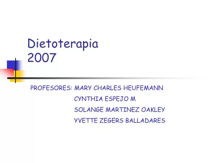 dietoterapia 2007