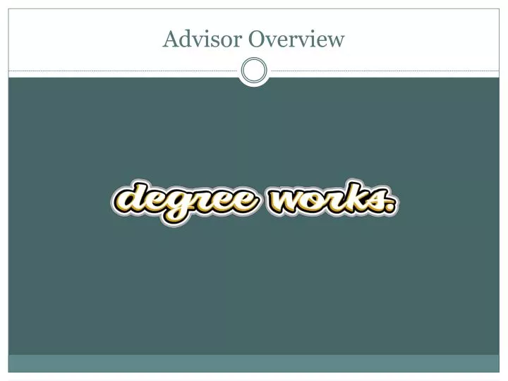 advisor overview