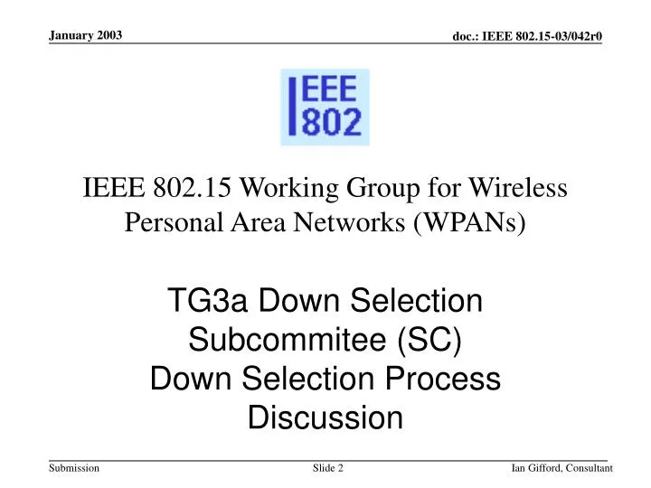 ieee 802 15 working group for wireless personal area networks wpans