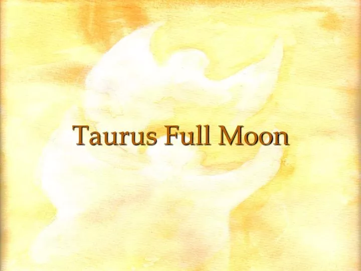 taurus full moon