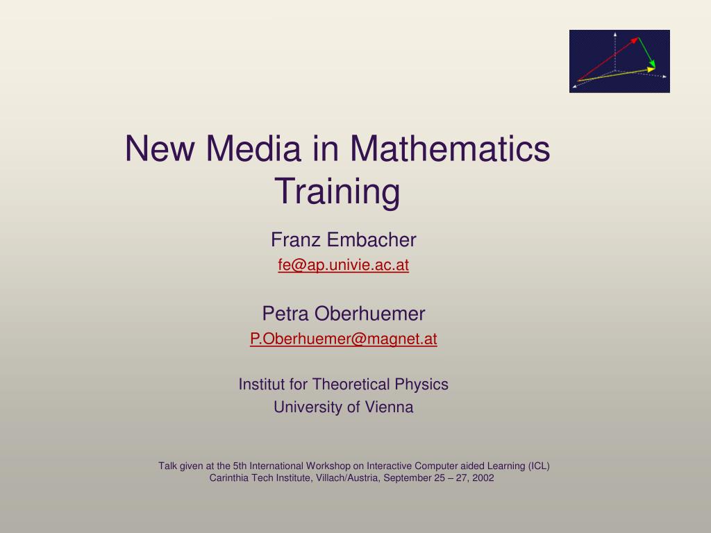 Media Math Course PPT - New Media in Mathematics Training PowerPoint Presentation, free ...