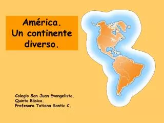 am rica un continente diverso