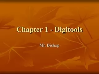 chapter 1 digitools