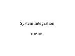 System Integration - slide 1