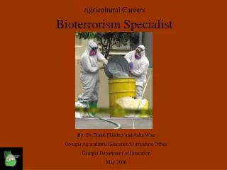 Agricultural Careers Bioterrorism Specialist
