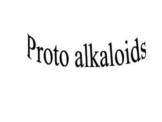 Proto alkaloids