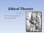 Ethical Theories - slide 1