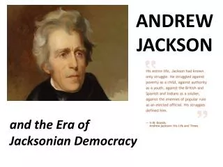 ANDREW JACKSON