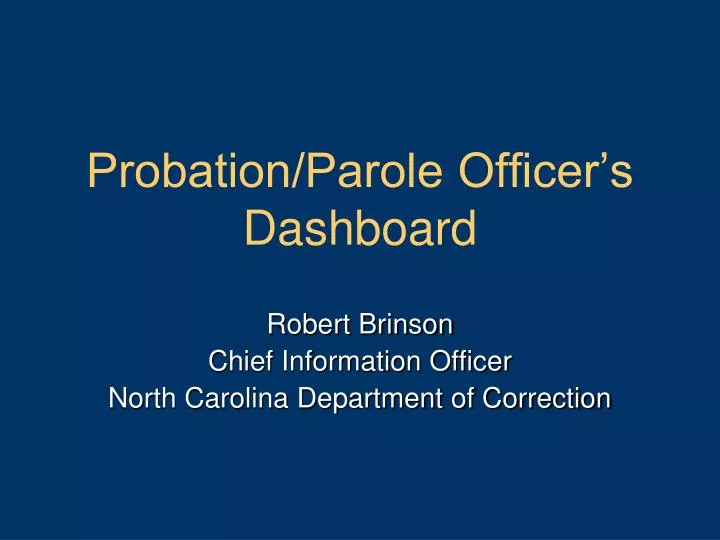 probation parole officer s dashboard
