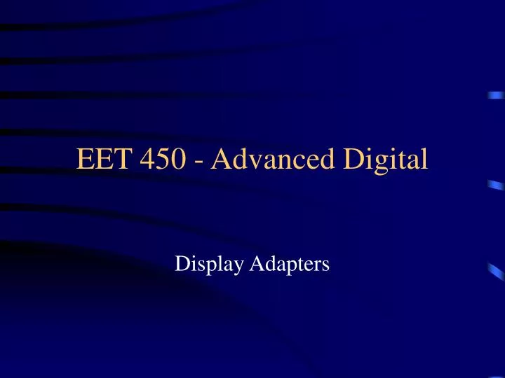 eet 450 advanced digital