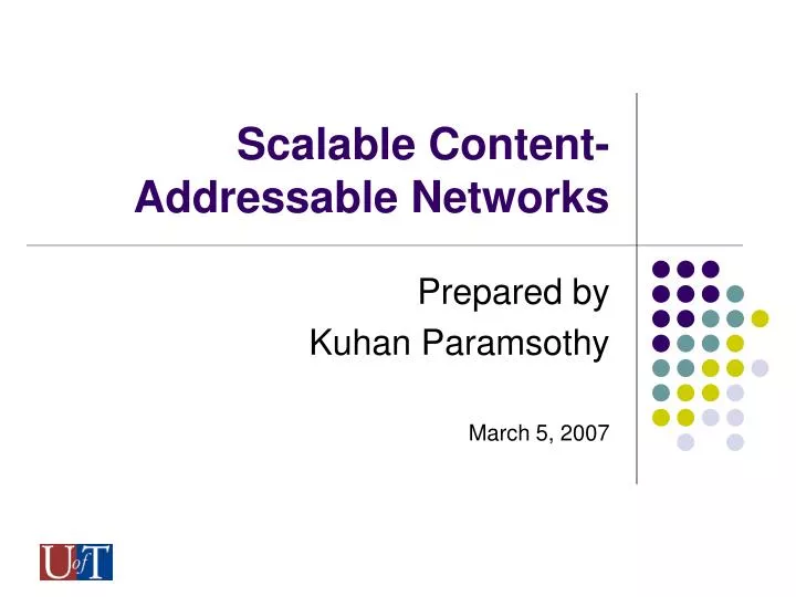 scalable content addressable networks