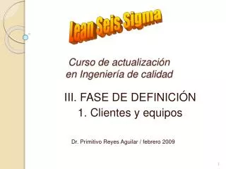 curso de actualizaci n en ingenier a de calidad