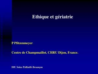 ethique et g riatrie