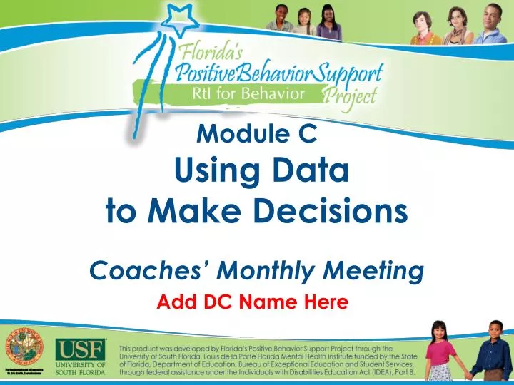 module c using data to make decisions coaches monthly meeting