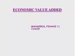 ECONOMIC VALUE ADDED - slide 1