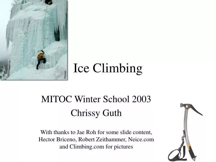 ice climbing