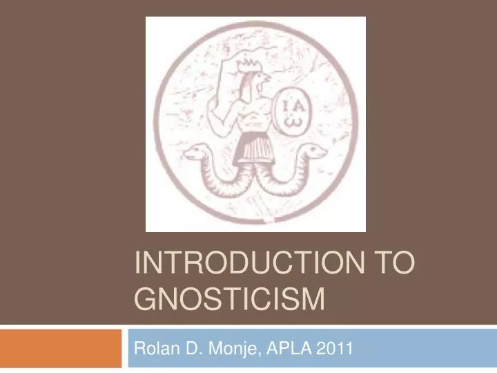 introduction to gnosticism