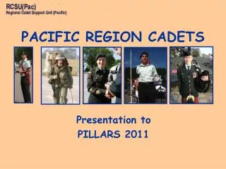 Presentation to PILLARS 2011