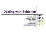 Dealing with Evidence - slide 1