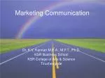 Marketing Communication - slide 1