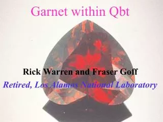 Garnet within Qbt