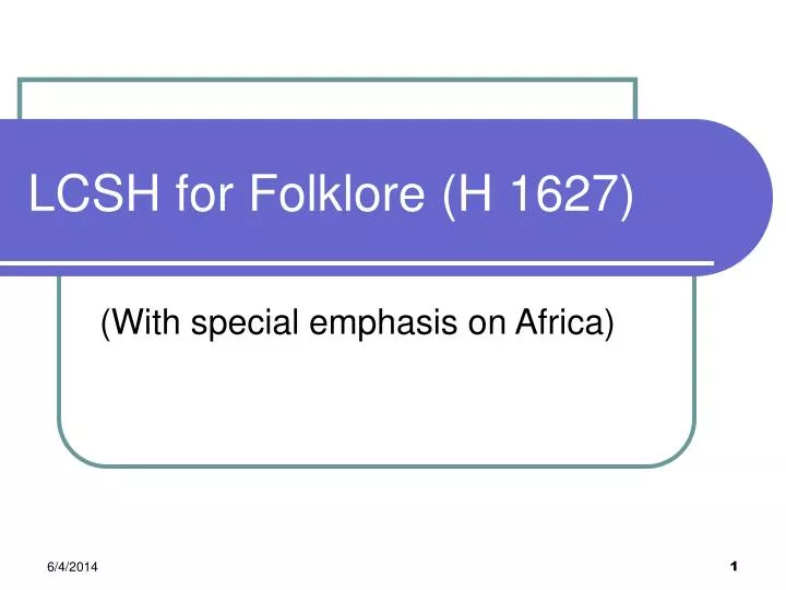 lcsh for folklore h 1627