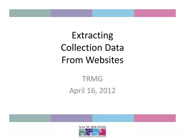 extracting collection data from websites