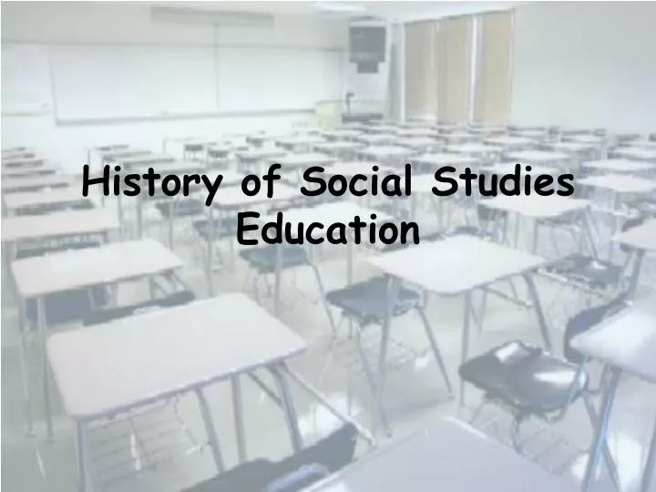 history of social studies education
