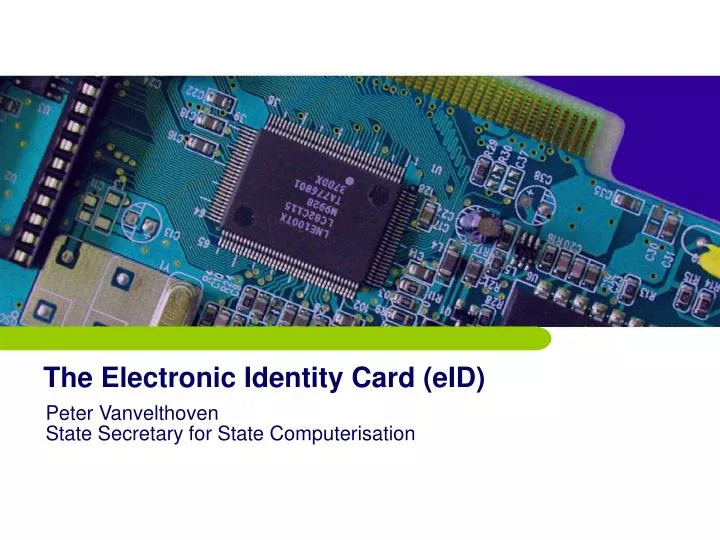 the electronic identity card eid